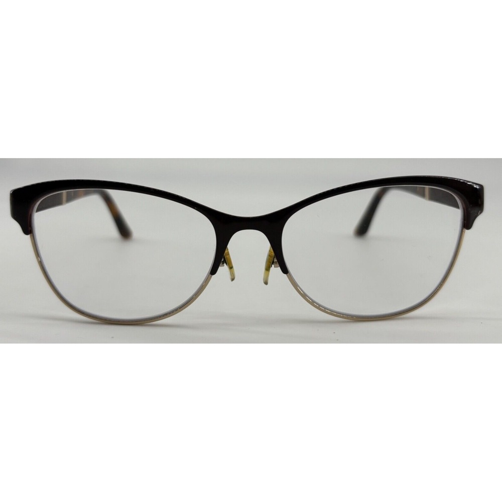 Versace‎ Tortoise Shell Gold Metal Eyeglass Frames VE 1233Q 1344 53-17-140 Case